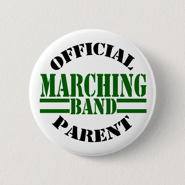 Official Marching Band Parent Pinback Button (Front)