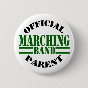 Official Marching Band Parent Pinback Button