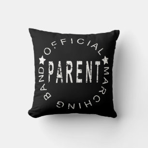 "Official Marching Band Parent Throw Pillow