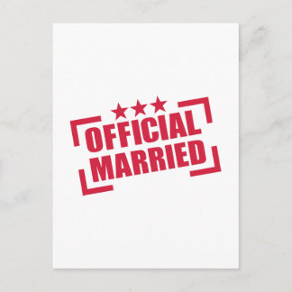 Official Married Postcard