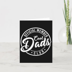 Official Member Cool Dads Club 2 Sided Funny Fathe Card