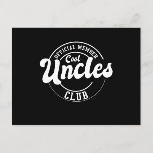 Official Member Cool Uncles Club Fathers Day Postcard