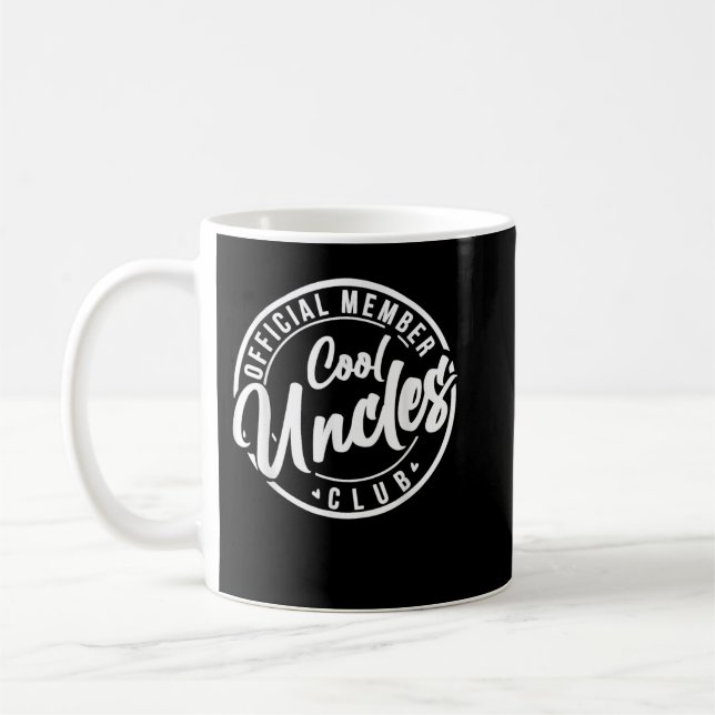 Official member Cool Uncles Club vinage fahers day Coffee Mug (Left)