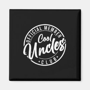Official Member Cool Uncles Club Vintage Fathers D Magnet