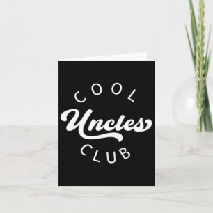 Official Member Cool Uncles Club Vintage Shirt Fat Card
