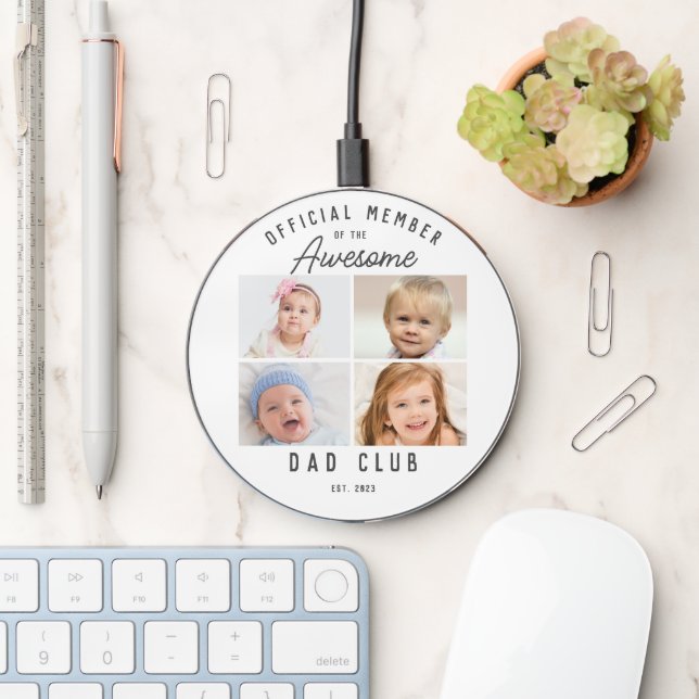 Official Member Dad Club Photo  Wireless Charger (Desk)