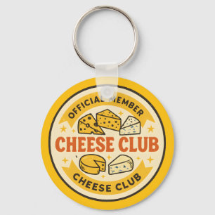 Official Member of the Cheese Club Funny gift Keychain