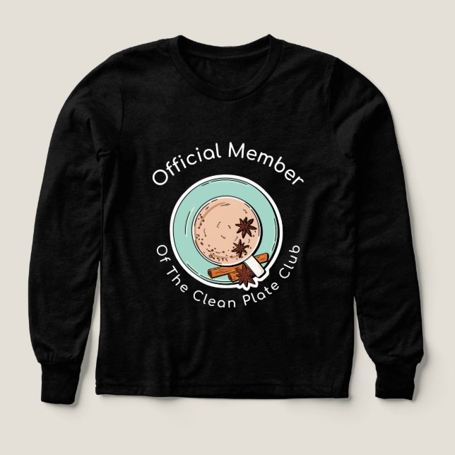 Official Member Of The Clean Plate Club-school  Tri-Blend Shirts (Design Front)