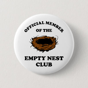 Official Member Of The Empty Nest Club Button