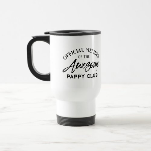 Official Member Pappy Club Travel Mug
