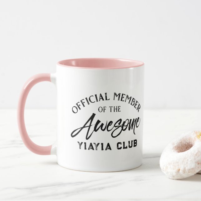 Official Member Yiayia Club Mug (With Donut)