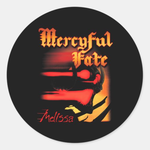 Official Mercyful Fate Melissa Classic Round Sticker