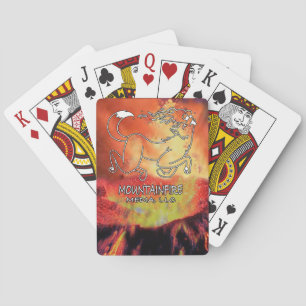 Official MountainFire Media Logo Design on Poker Cards