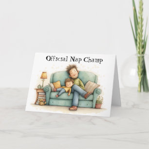Official Nap Champ Father's Day  Card