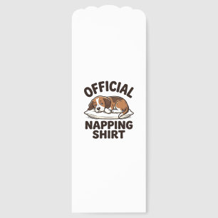 Official Napping Shirt Sleepy Dog Vintage Design_1 Bookmarks