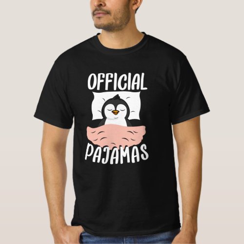 Official napping Sleepshirt Penguin Pajamas T_Shirt