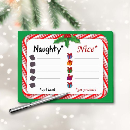 Official Naughty or Nice List Post_it Notes