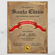 Official Nice List Certificate