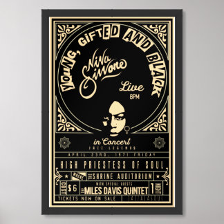 Official Nina Simone Concert Poster