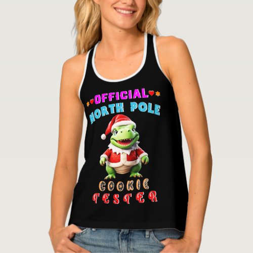 Official North Pole Cookie Tester Giant Christmas Tank Top
