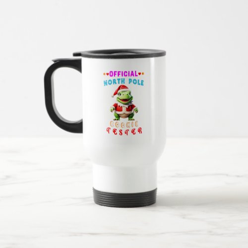 Official North Pole Cookie Tester Giant Christmas Travel Mug