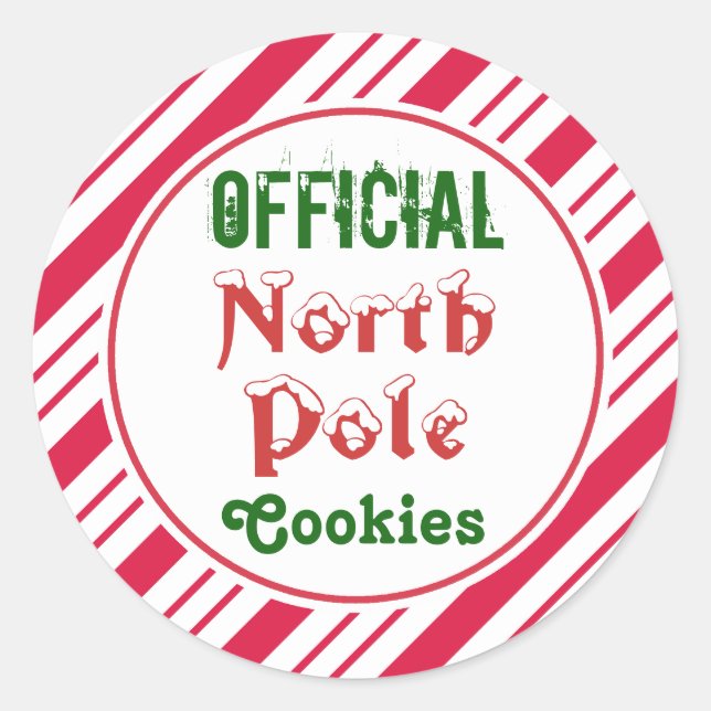 Official North Pole Cookies Stickers (Front)
