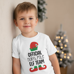 Official North Pole Elf Team Christmas T-Shirt
