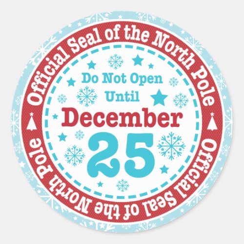 Official North Pole Seal Christmas