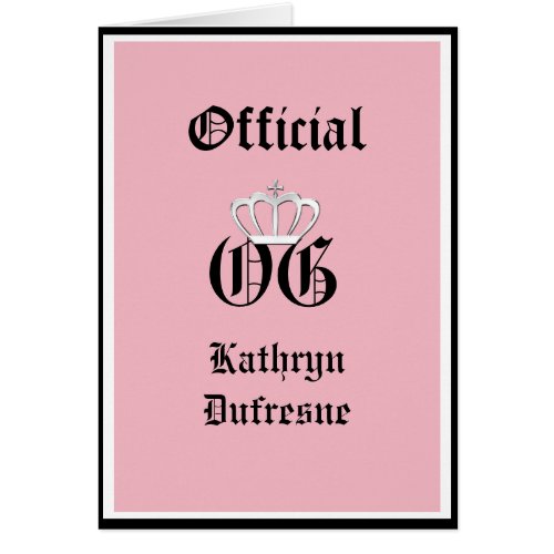 Official OG Birthday Pink