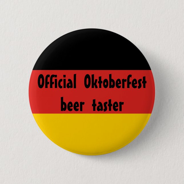 Official Oktoberfest Beer Taster Button (Front)