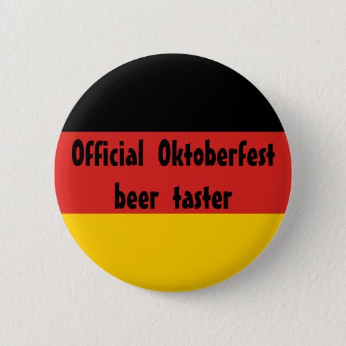 Official Oktoberfest Beer Taster Button