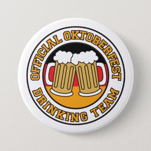 Official Oktoberfest Drinking Team Button