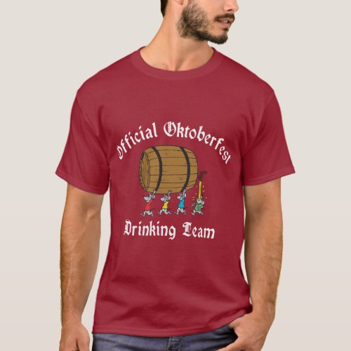 Official Oktoberfest Drinking Team T Shirt