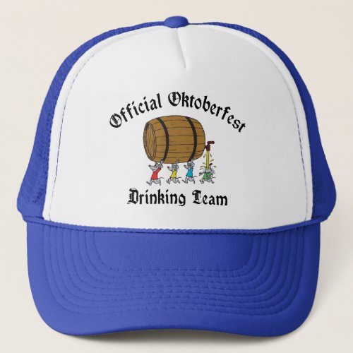 Official Oktoberfest Drinking Team Trucker Hat