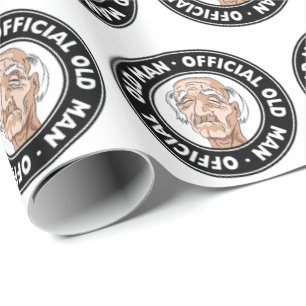 Official Old Man Wrapping Paper