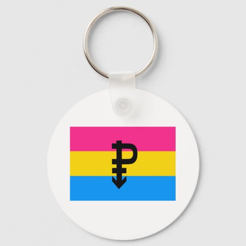 OFFICIAL PANSEXUAL PRIDE FLAG KEYCHAIN