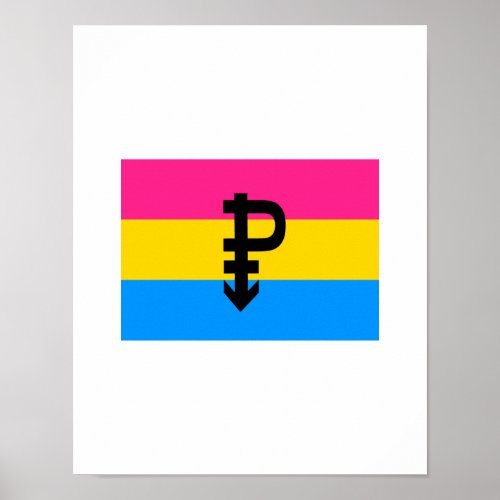 OFFICIAL PANSEXUAL PRIDE FLAG POSTER