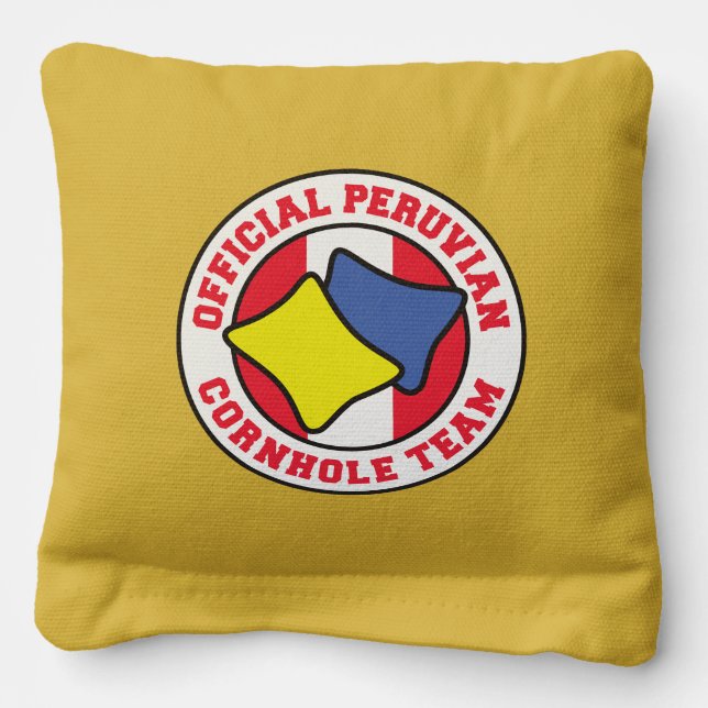 Official Peruvian Cornhole Team Cornhole Bags (Front)