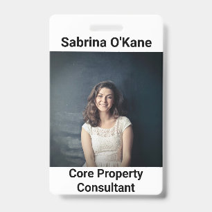 Official Photo with Name and Company Badge