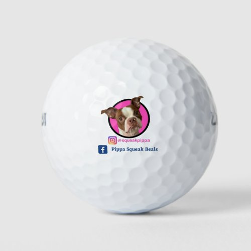 Official Pippa Squeak Beals Logo Merch Golf Balls