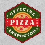 Official Pizza Inspector Custom Name Badge<br><div class="desc">Decorate and label all your fabric goods with these awesome and funny "Official Pizza Inspector" patches! Perfect for personal or restaurant business use. Customize and personalize with your text and colors. Need help with customization? Email us at hello@christiekelly.com</div>