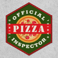 Official Pizza Inspector Custom Name Badge