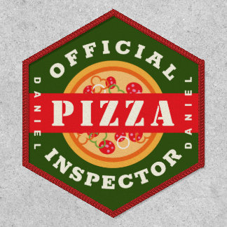 Official Pizza Inspector Custom Name Badge