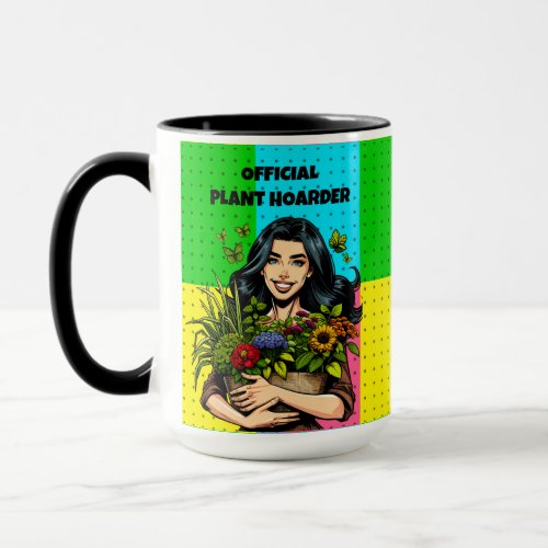 Official Plant Hoarder  Funny Houseplant Addict Mug