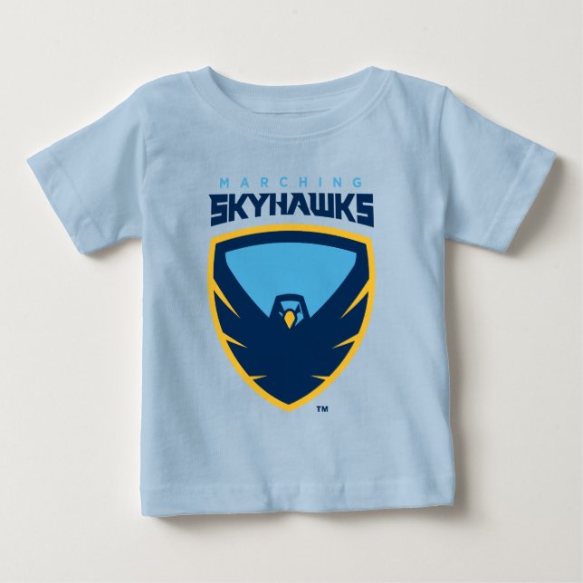 Official Point University Marching Skyhawks Baby T-Shirt (Front)