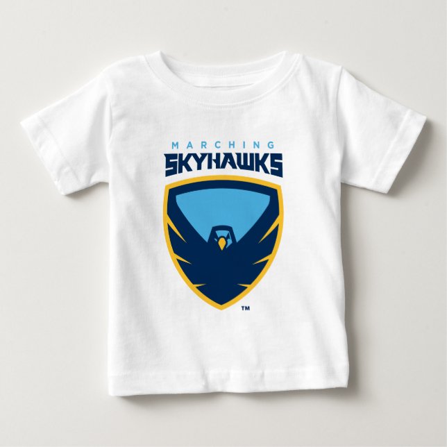Official Point University Marching Skyhawks Baby T-Shirt (Front)