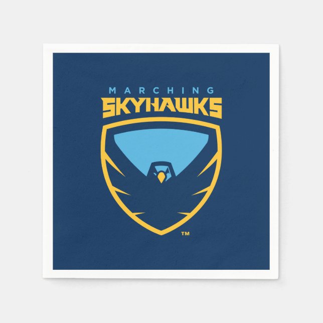Official Point University Marching Skyhawks Napkins (Front)