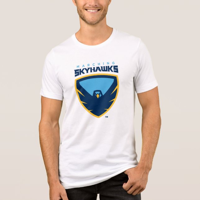 Official Point University Marching Skyhawks Tri-Blend Shirt (Front)