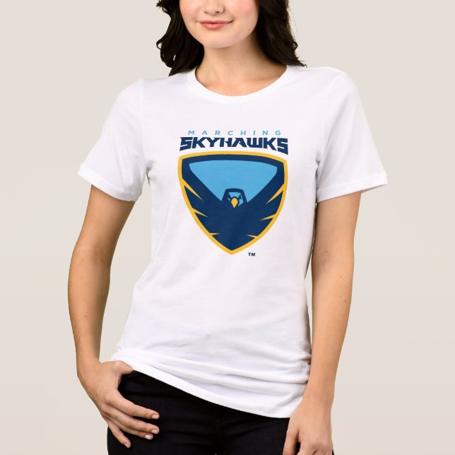 Official Point University Marching Skyhawks Tri-Blend Shirt (Front)