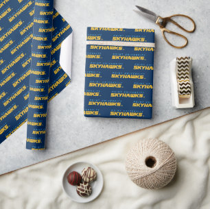 Official Point University Skyhawks Logo Wrapping Paper
